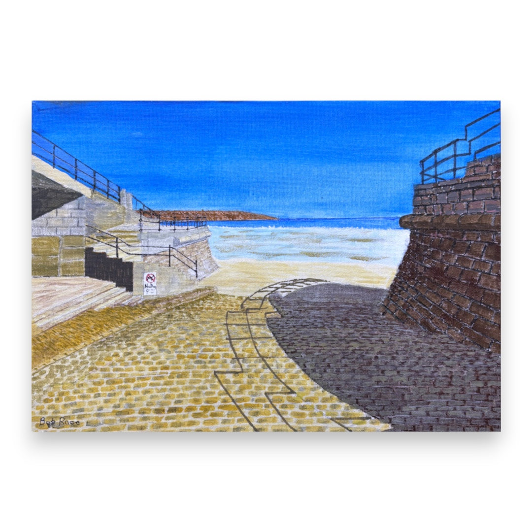 Filey Art Society - Bob Race - Filey Beach