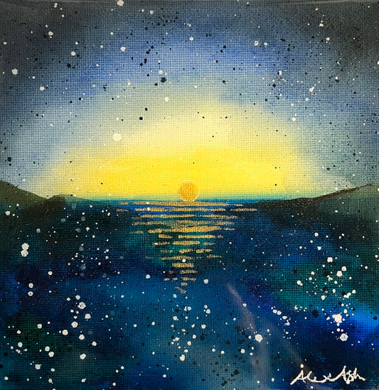 Alex Ash - Dark Ocean Sunset- Original Work