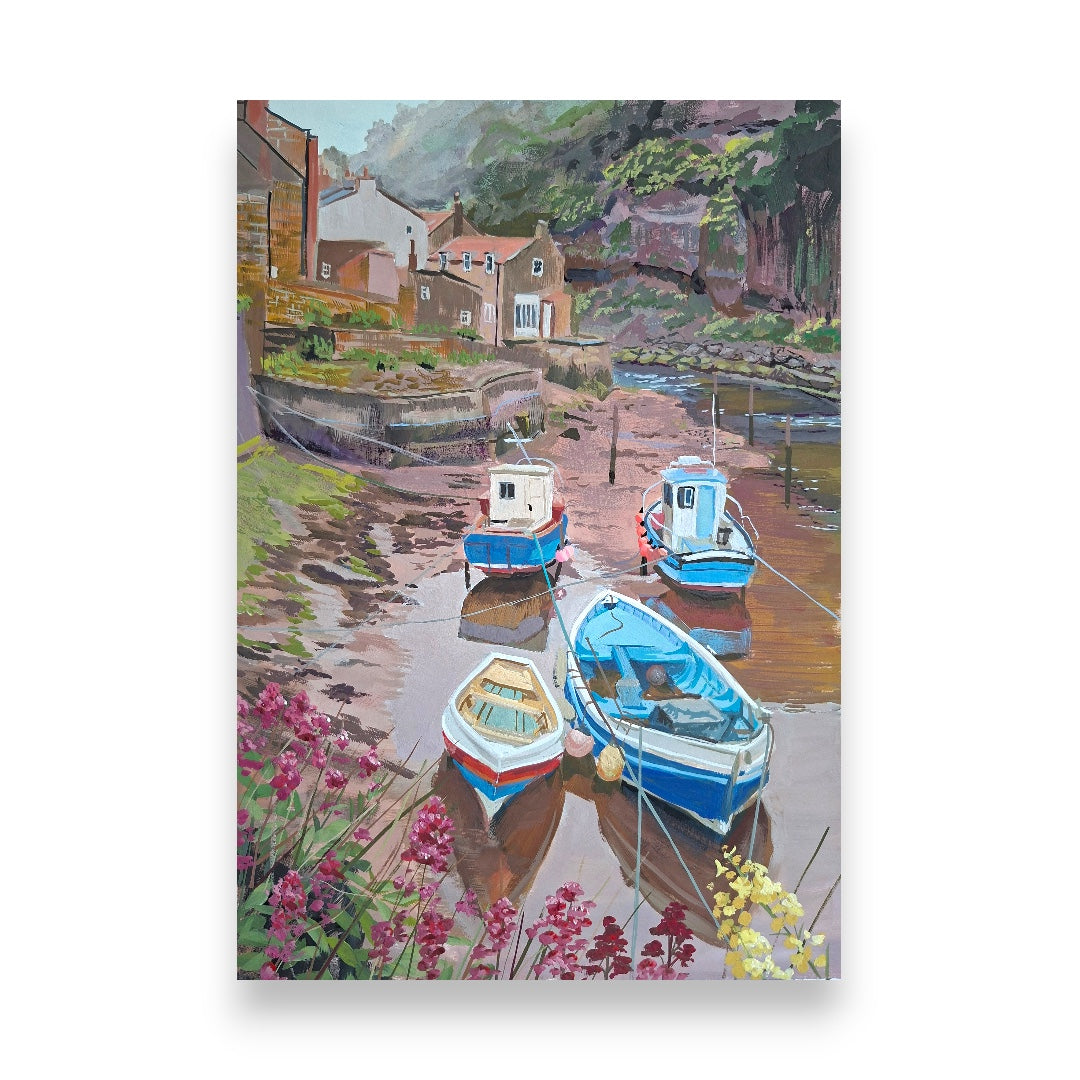 Dawn Blatherwick - Staithes At Low Tide - Original Work