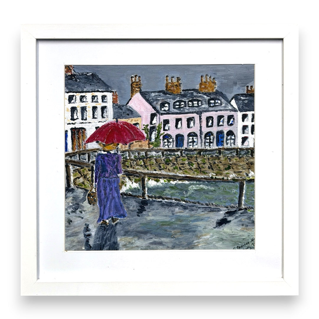 Filey Art Society - Elaine Peacock - Walking in the Rain