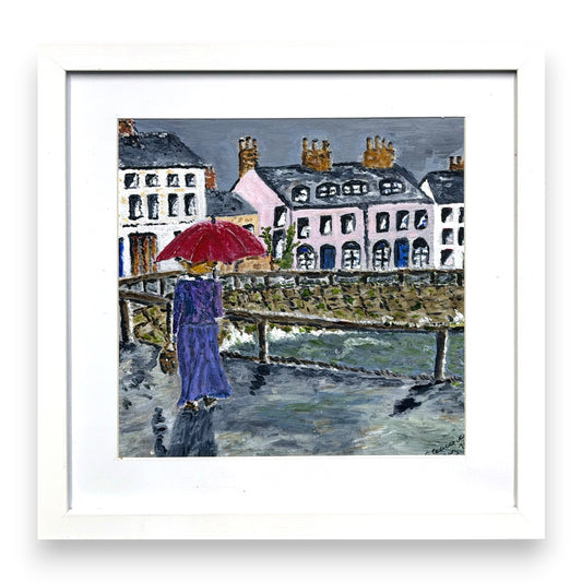 Filey Art Society - Elaine Peacock - Walking in the Rain