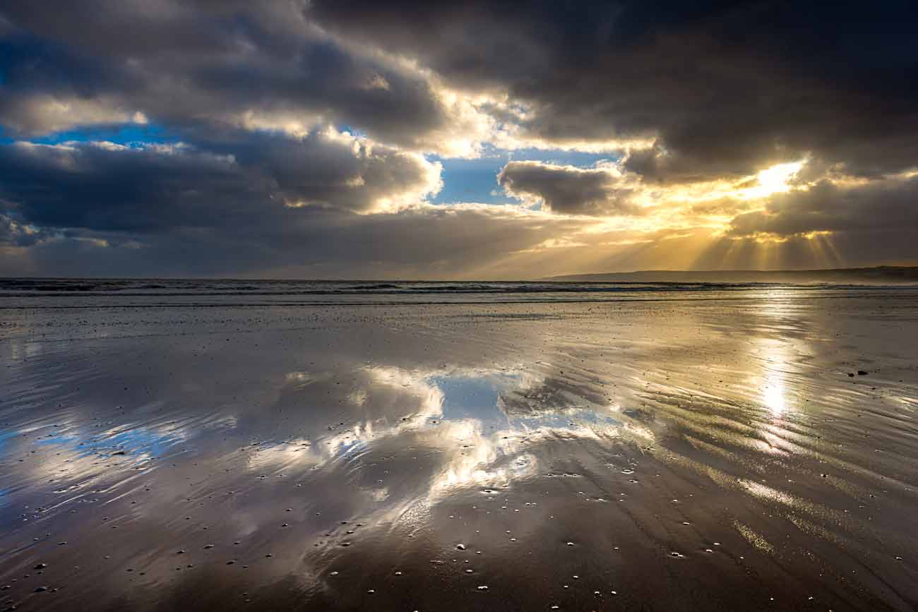 Andrew Smith - Filey Bay Reflections - Photographic Print