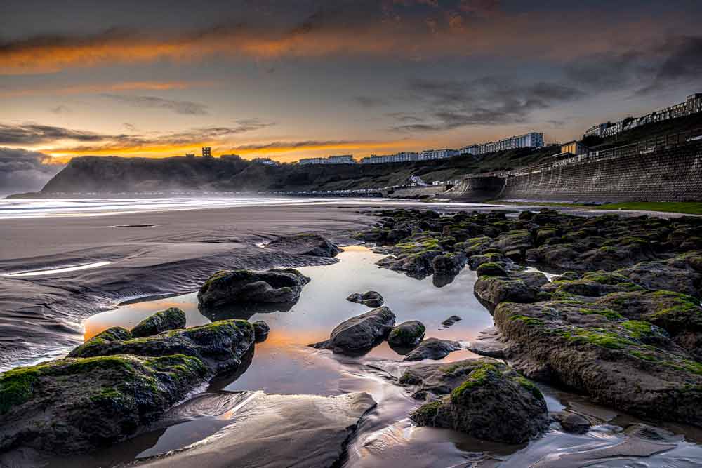 Andrew Smith - Scarborough North Bay Sunrise - Photographic Print