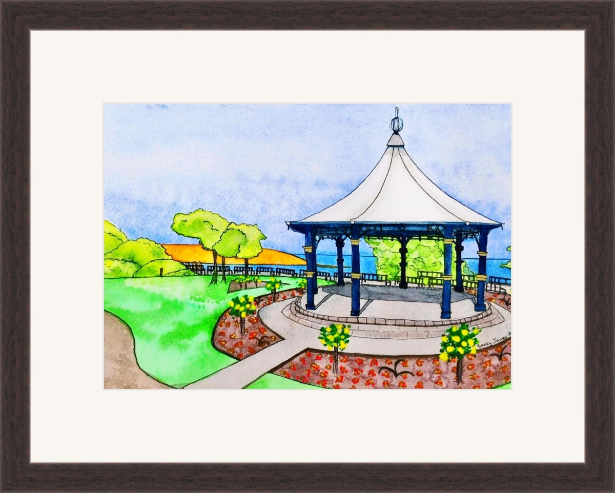 Becky James - Filey Bandstand - Framed Original Work