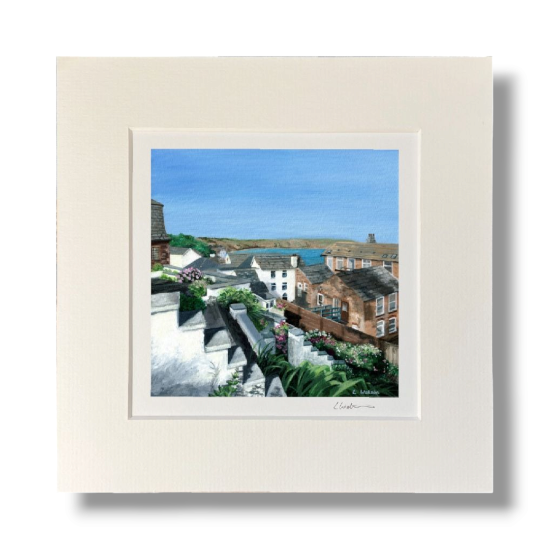 Laura Watson - Filey Bay From The Hillside - Mounted print