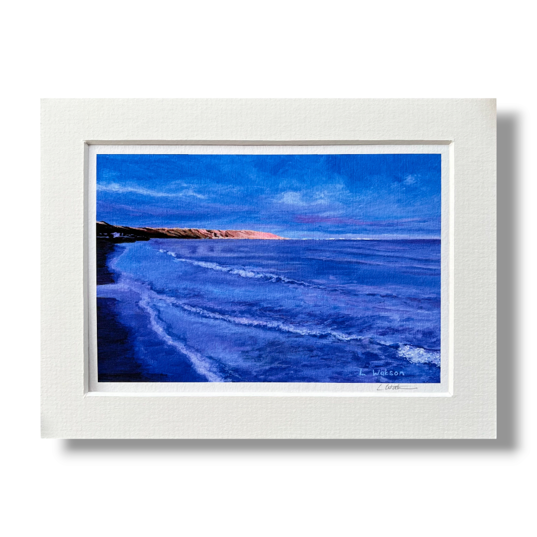 Laura Watson - Filey Brigg at Dusk - Mounted print