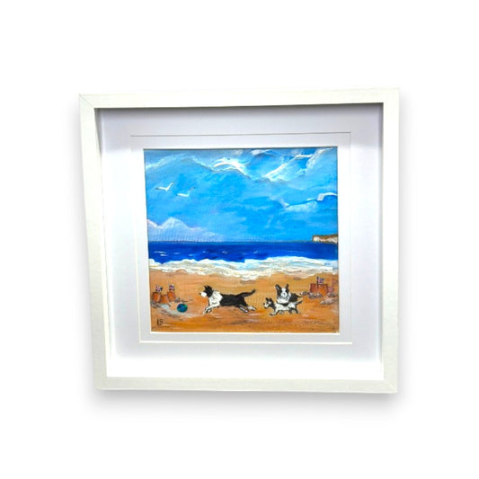 Filey Art Society - Linda Stonehouse - The Beach Time For Dogs