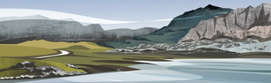 Ian Mitchell - The Drive from Gairloch to Poolewe - Panoramic
