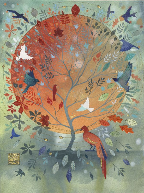 Kate Lycett - The Tree of Life - Hand finished print