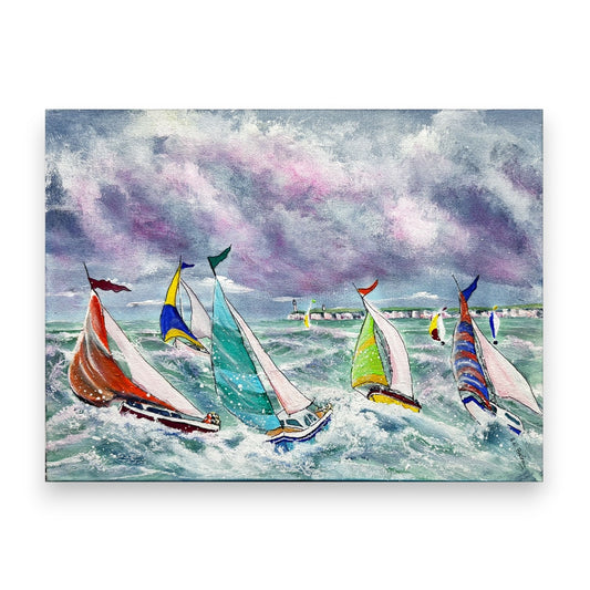 Filey Art Society - Ann Bristow -The Yacht Race