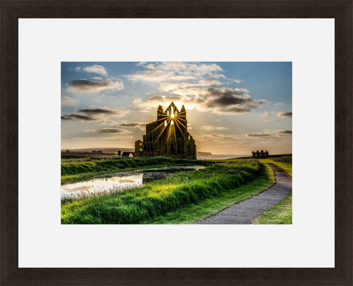 Andrew Smith - Whitby Abbey Sunstar - Photographic Print