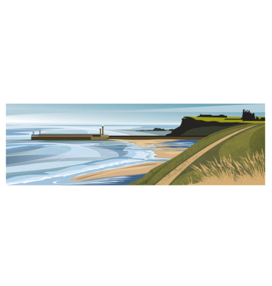 Ian Mitchell - Whitby Beach & Headland - Panoramic