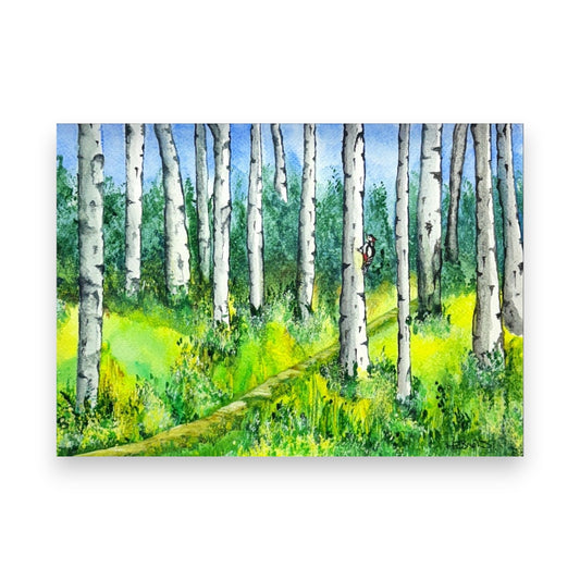 Filey Art Society - Ann Bristow - The Woodpecker