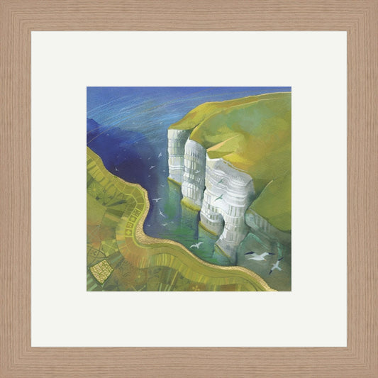 Kate Lycett - Cliff Top Walk 4 - Hand finished print