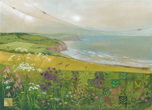 Kate Lycett - Waves & Wildflowers - Hand finished print