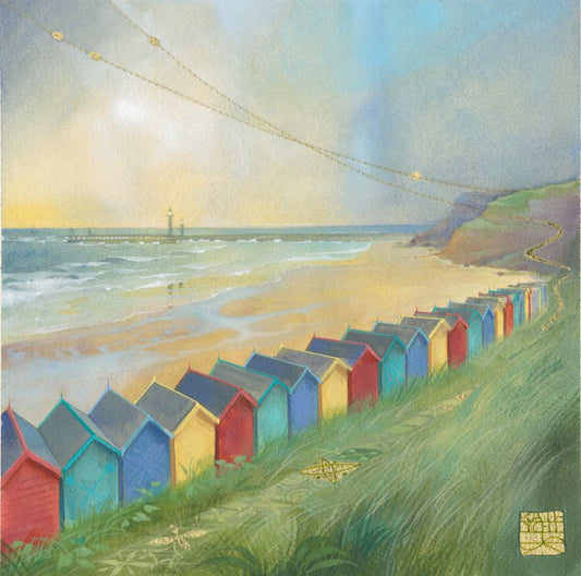 Kate Lycett - The Rainbow Houses - Hand finished print