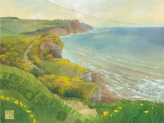 Kate Lycett - Gorse At Long Nab - Hand finished print