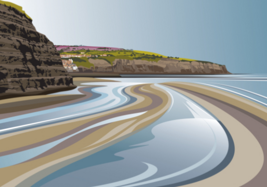 Ian Mitchell - Boggle Hole to Robin Hoods Bay - Landscape