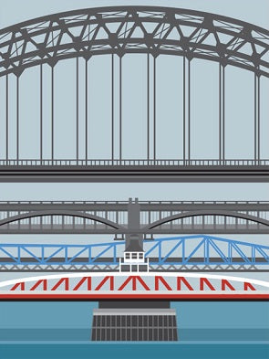 Ian Mitchell - Bridges over the Tyne - Portrait