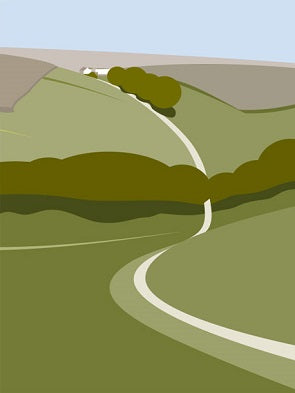Ian Mitchell - Leaving Thixendale - Portrait