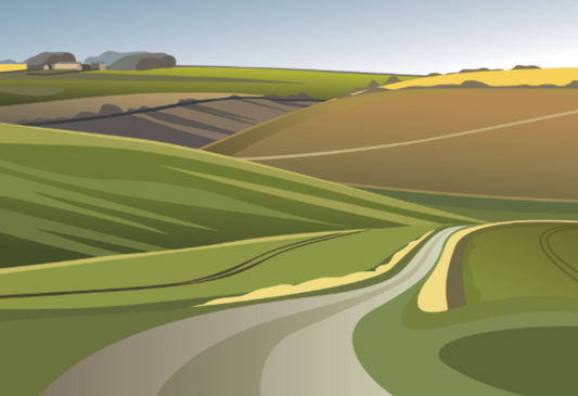 Ian Mitchell - Road to Burdale - Landscape