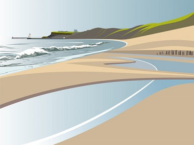 Ian Mitchell - Sandsend Beach to Whitby - Landscape