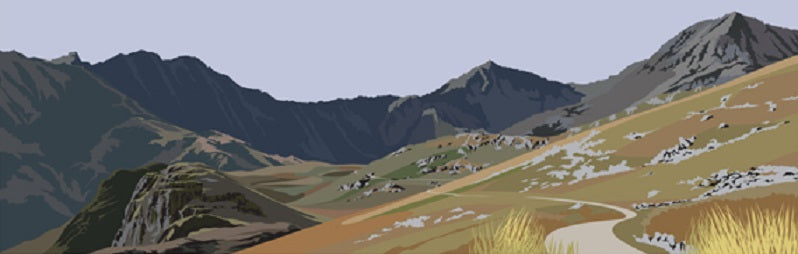 Ian Mitchell - Snowdon from the Miners Track - Panoramic