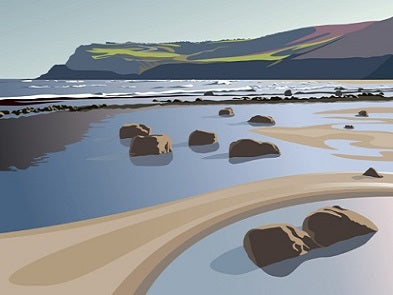 Ian Mitchell - The Beach at Boggle Hole - Landscape