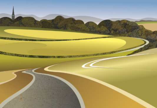 Ian Mitchell - The track past Cowdale to Huggate - Landscape