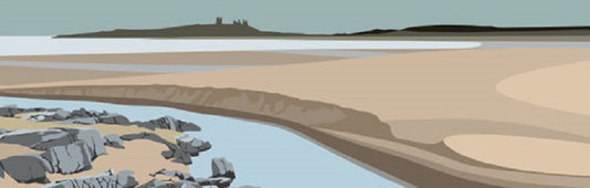 Ian Mitchell - Towards Dunstanburgh - Panoramic