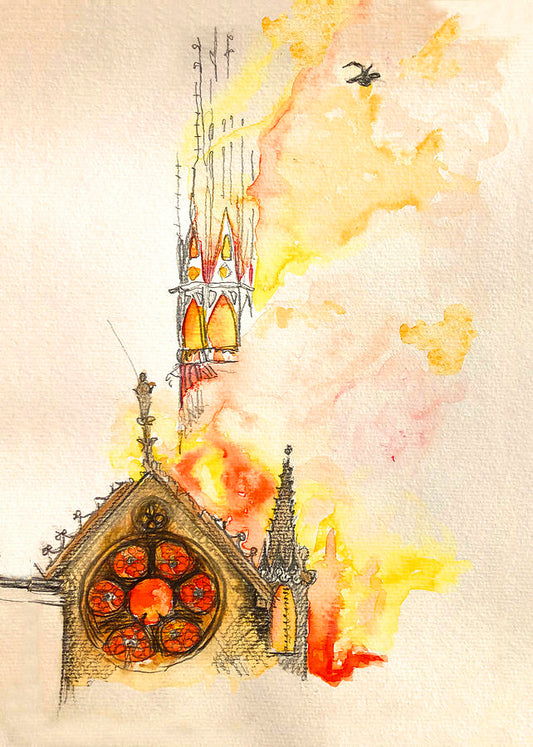 Jane Clarbour - Notre Dame on Fire