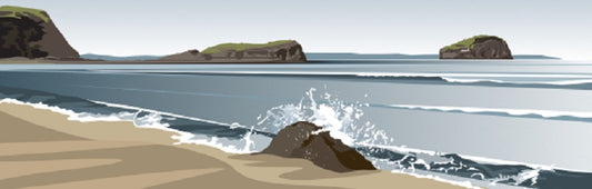 Ian Mitchell - Seacliff Beach to Bass Rock - Panoramic